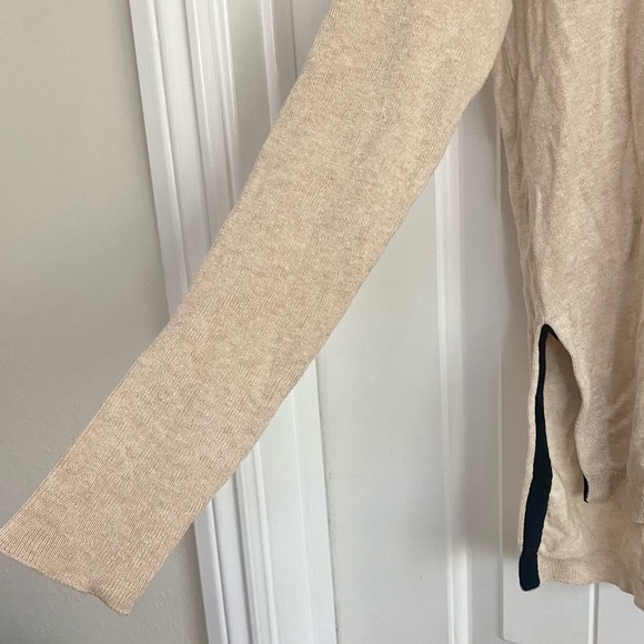 Subtle Luxury Tan Natural Jane Sweater "Beach Please" Embroidery XS / Small - Picture 5 of 6